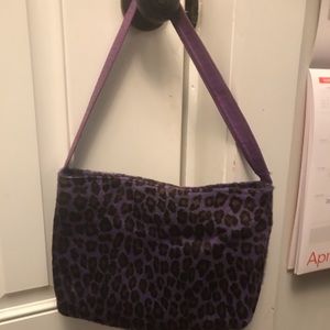 Betsey Johnson pony hair cheetah print purse